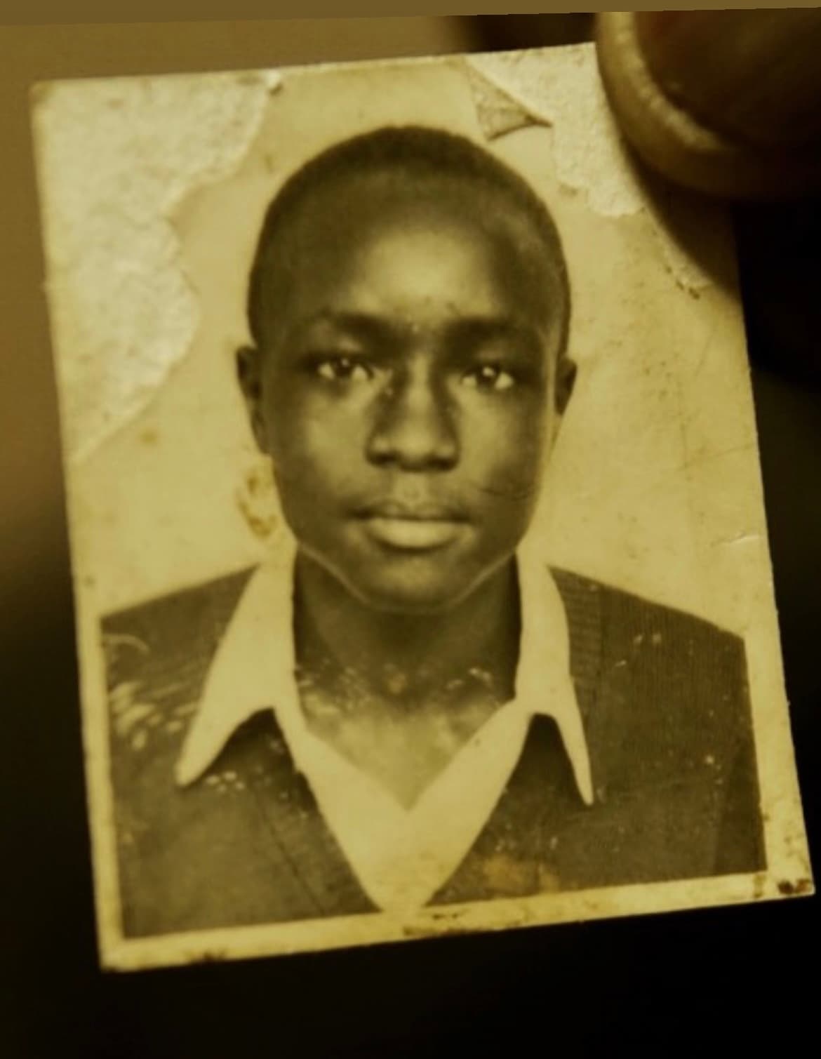 A childhood school portrait of Peter Rotich